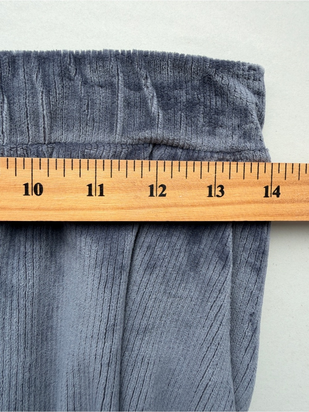 Vuori Haven Wide-Leg Lounge Pants Velour Rib Knit Azure Size M - Picture 6 of 10